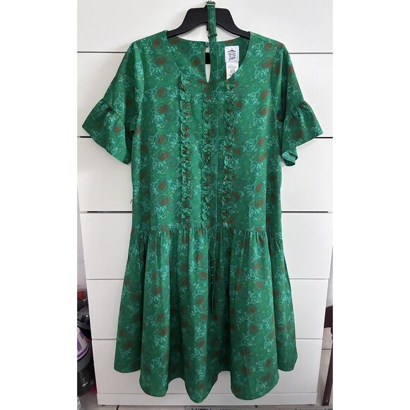 Disney Dresses & Skirts - Disney Dress Shop Orange Bird Green Boho Dress Size Small 50th Anniversary